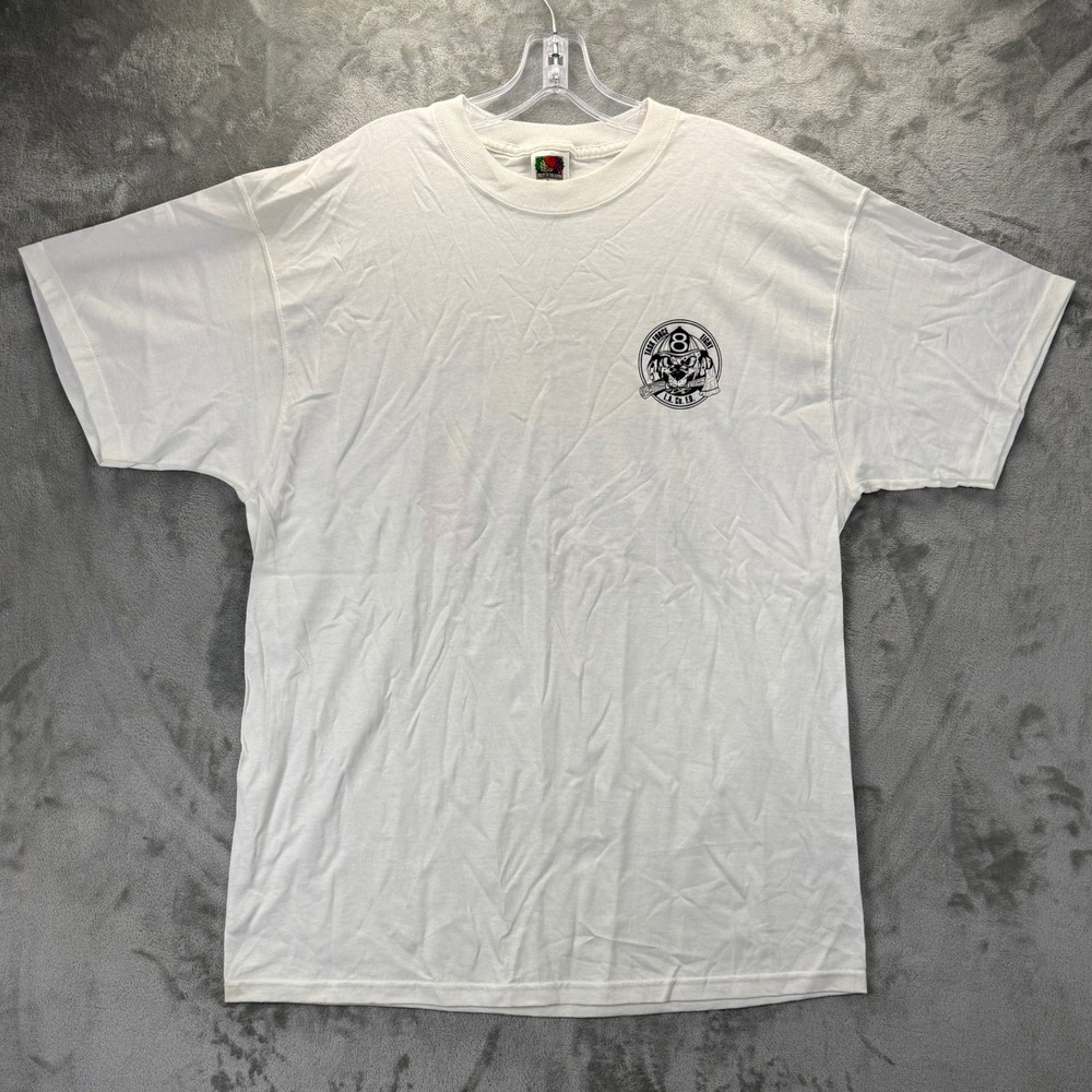 Fruit of the Loom‎ Lofteez Task Force 8 LA Co FD Firefighter T-Shirt White XL